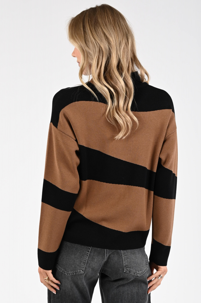 FABER 14602 Trui turtle neck Bruin