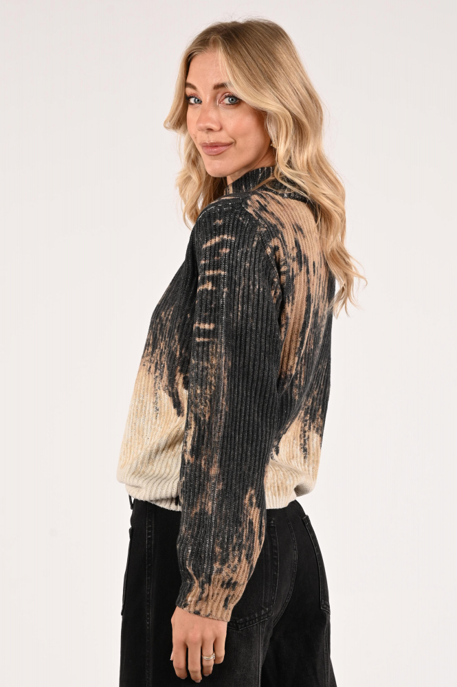 Monari 809457 Trui turtle neck Bruin