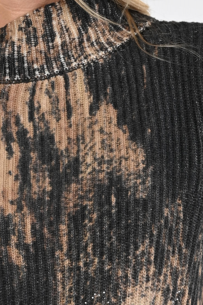 Monari 809457 Trui turtle neck Bruin