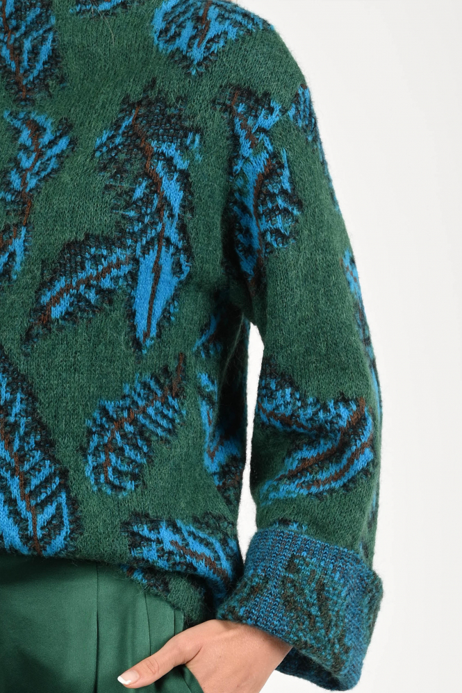 Marc Cain ZC 41.43 M63 Trui turtle neck Groen