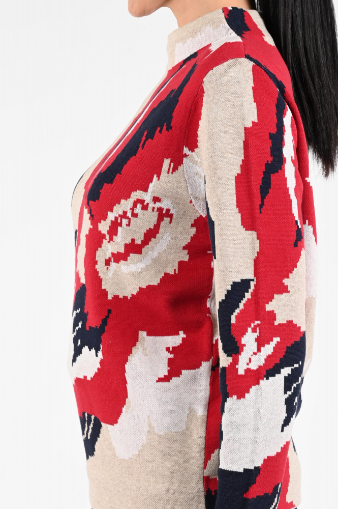 Frank walder 109050 Trui turtle neck Rood