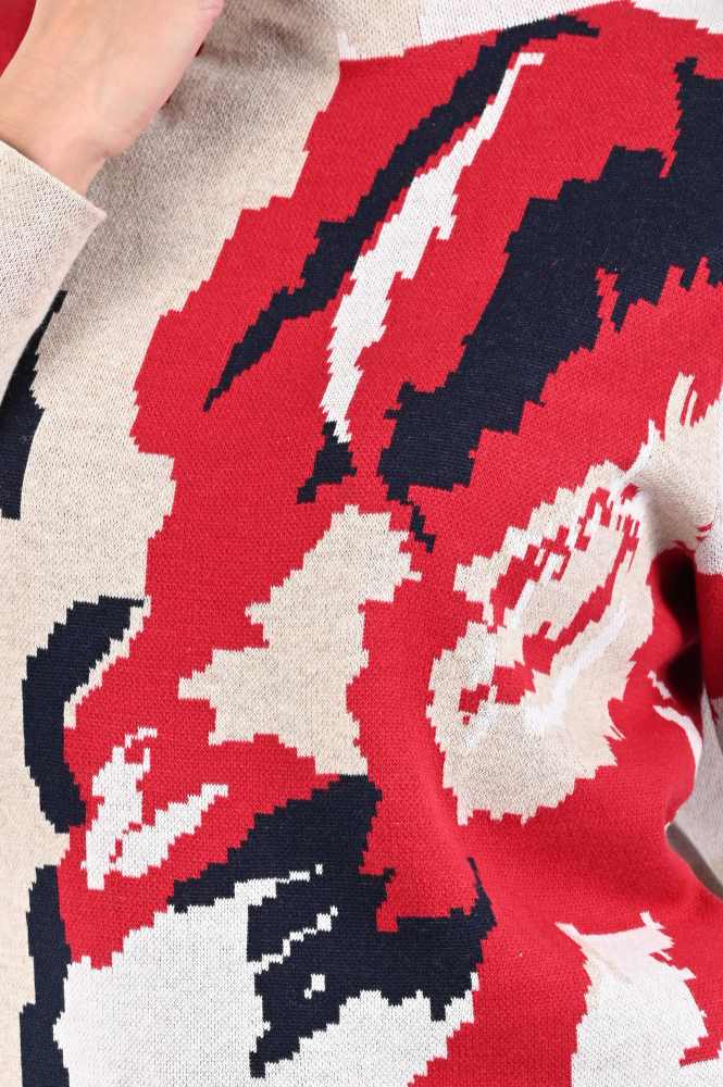 Frank walder 109050 Trui turtle neck Rood
