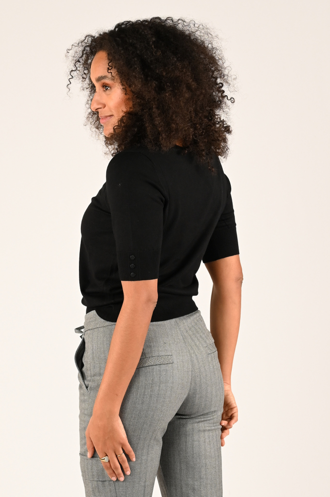 Emotions 224001 Pull korte mouw Zwart