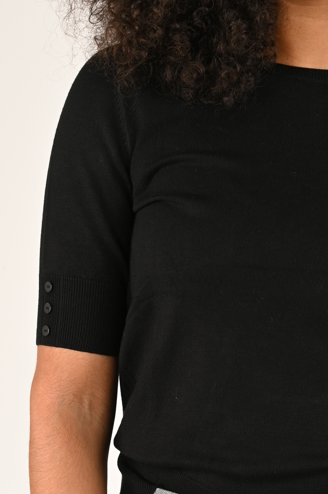 Emotions 224001 Pull korte mouw Zwart