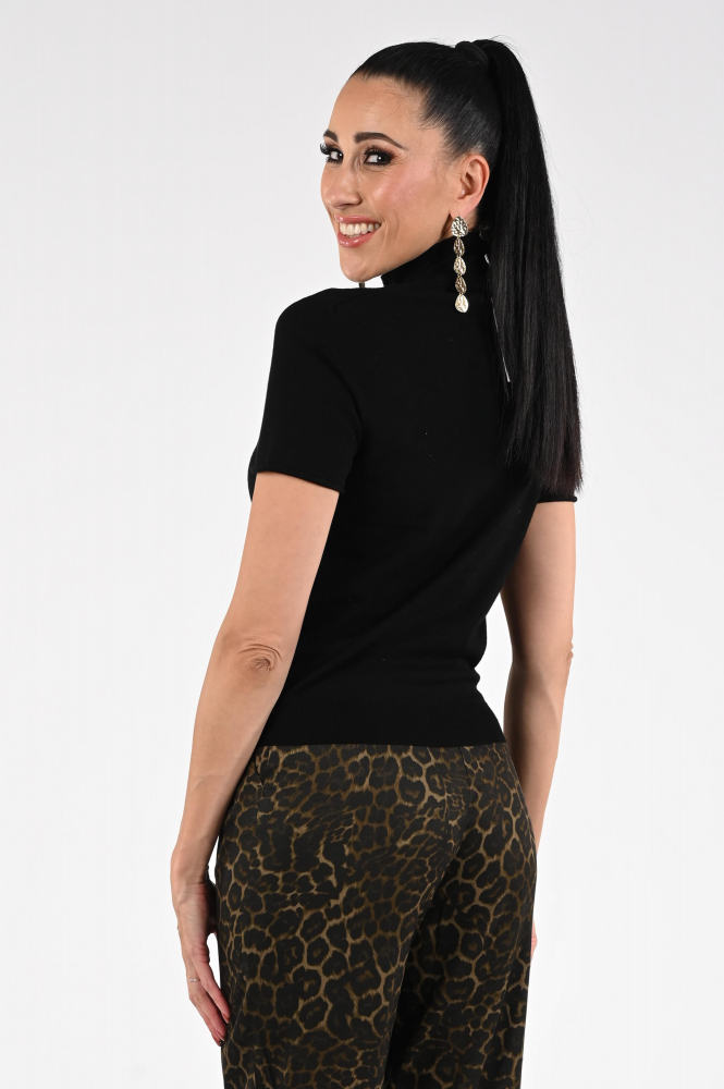 Catnoir 7031 Pull korte mouw Zwart
