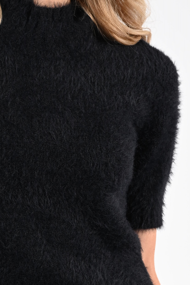 Marc Cain ZC 41.39 M59 Pull korte mouw Zwart