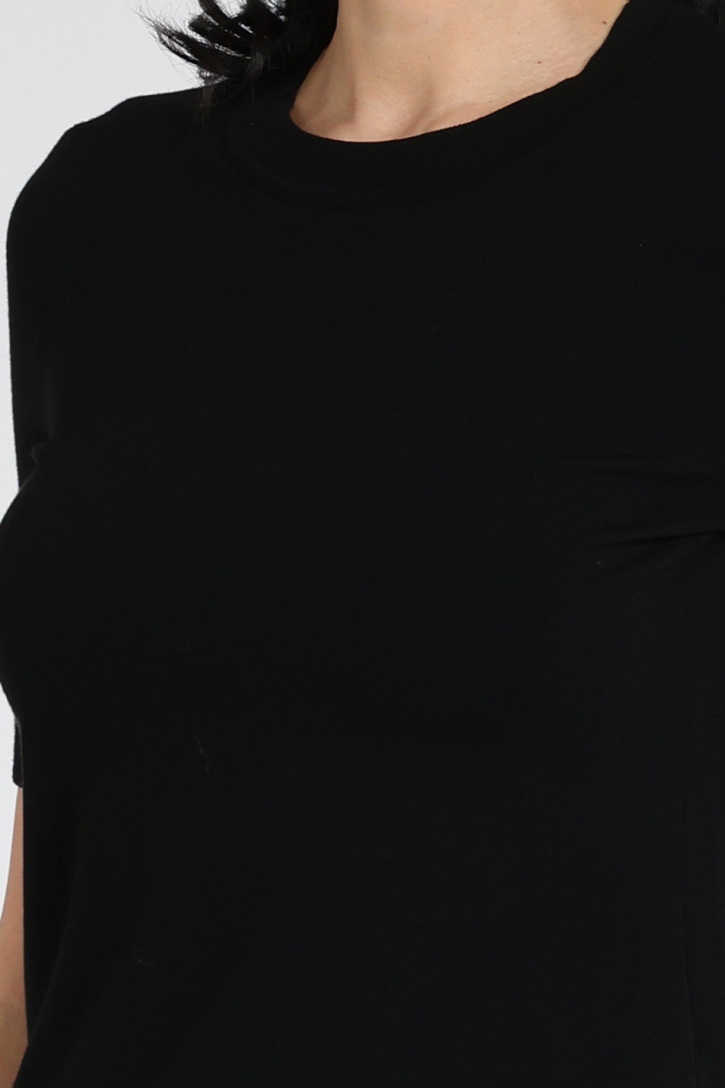 Marc Cain +E 41.06 M11 Pull korte mouw Zwart