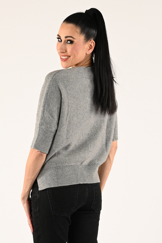 Emotions 235046 Pull korte mouw Grijs
