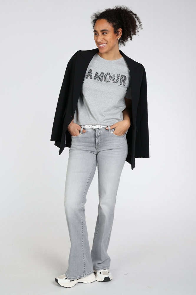 Marc Cain AS 48.20 J26 Pull korte mouw Grijs