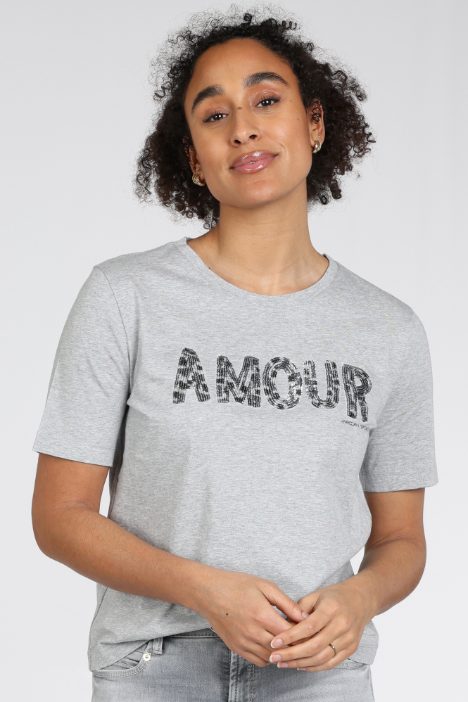 Marc Cain AS 48.20 J26 Pull korte mouw Grijs
