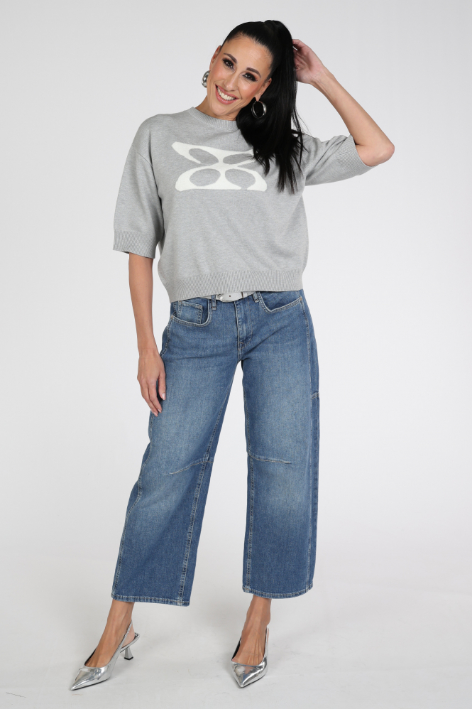 STUDIO AR by ARMA isidre Pull korte mouw Grijs