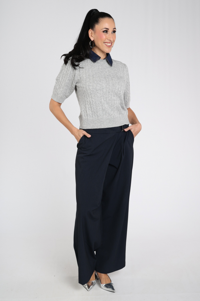 Emotions 226033 Pull korte mouw Grijs