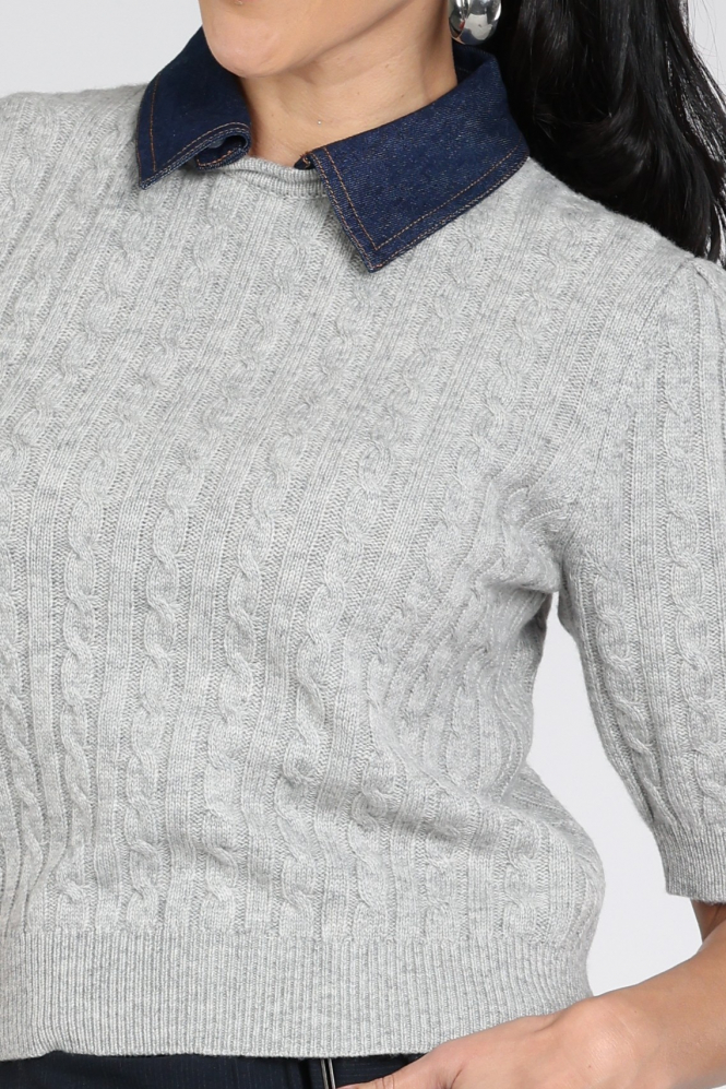 Emotions 226033 Pull korte mouw Grijs
