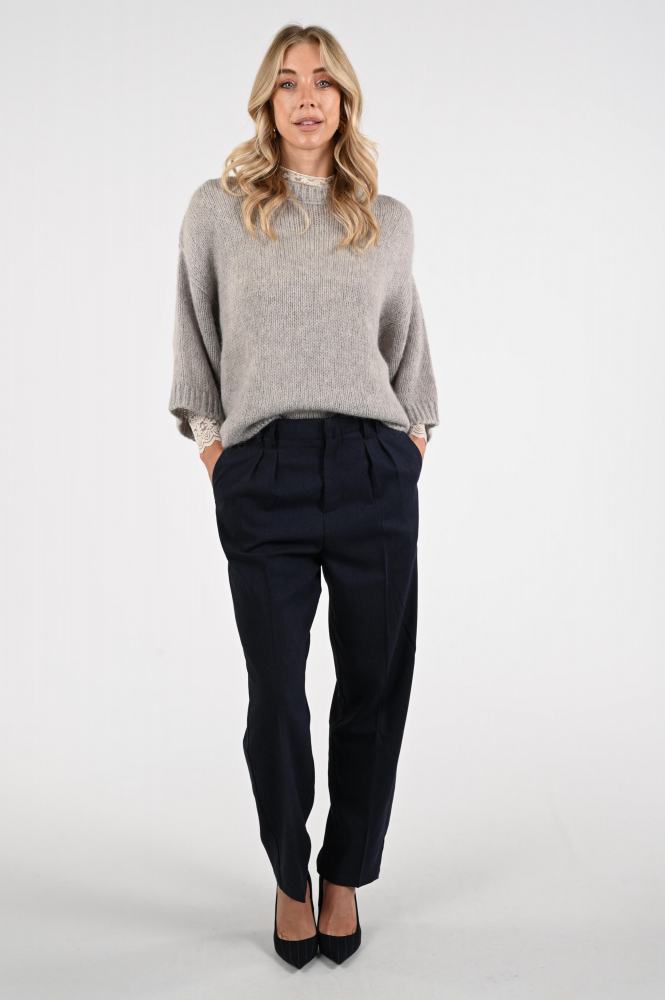 Knit-Ted Melany Pull korte mouw Beige