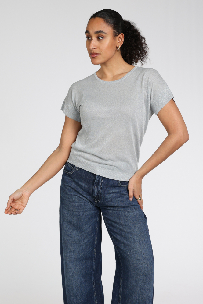 Emotions 126070 Pull korte mouw Zilver