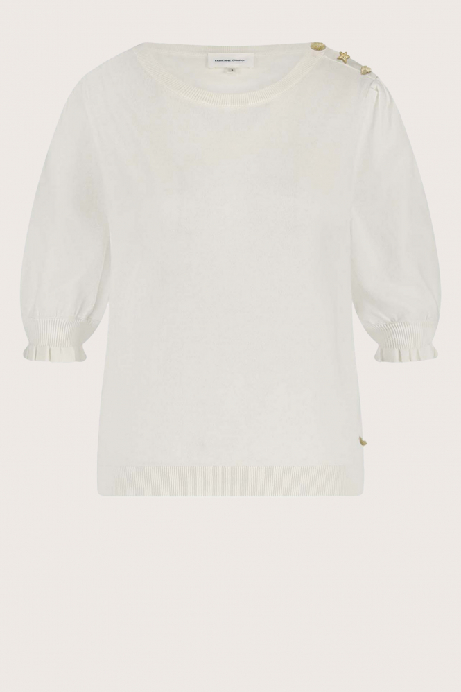 Fabienne Chapot Molly NOS Pull korte mouw Wit