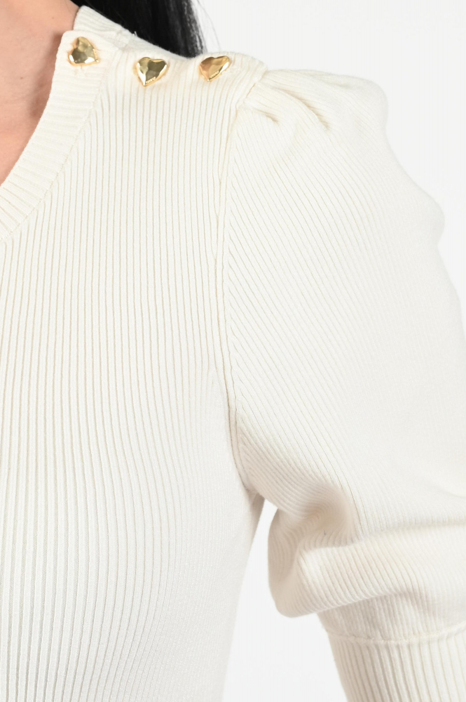 Fabienne Chapot Lillian NOS Pull korte mouw Wit