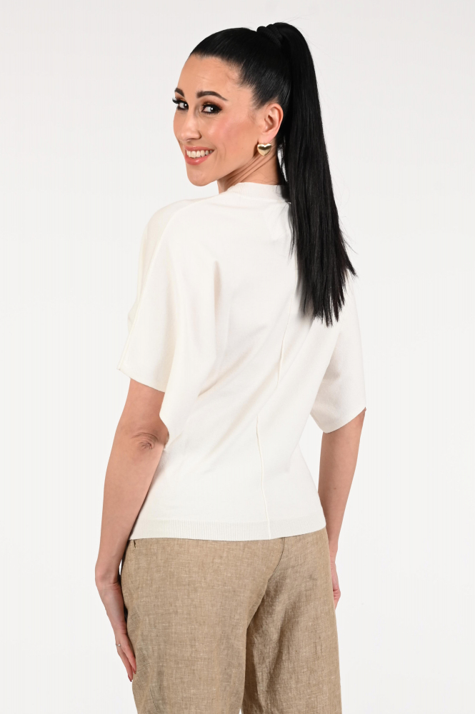 Smashed Lemon 25103 Pull korte mouw Wit