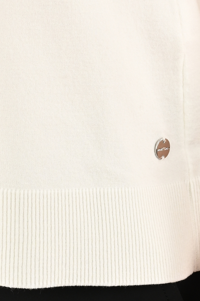 Marc Cain +E 41.06 M11 Pull korte mouw Wit