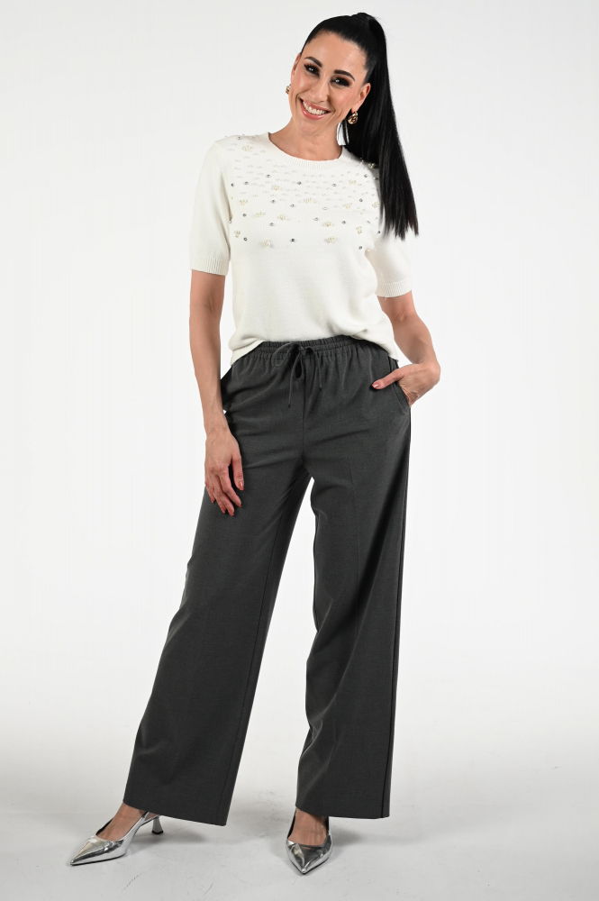 Geisha 54508-10 Pull korte mouw Beige