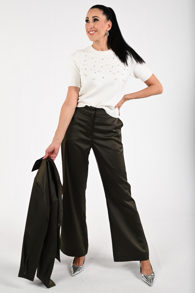 Geisha 54508-10 Pull korte mouw Wit