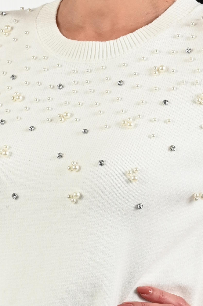 Geisha 54508-10 Pull korte mouw Beige