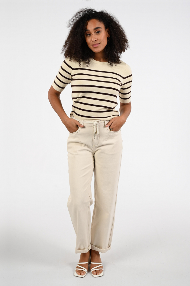 Geisha 64011-10 Pull korte mouw Wit