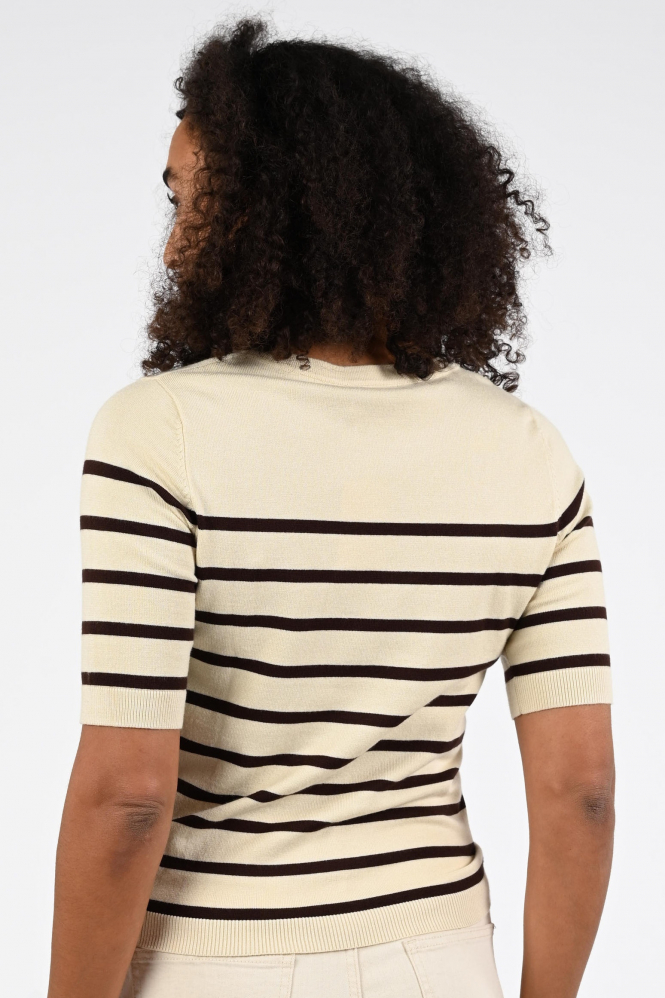 Geisha 64011-10 Pull korte mouw Wit