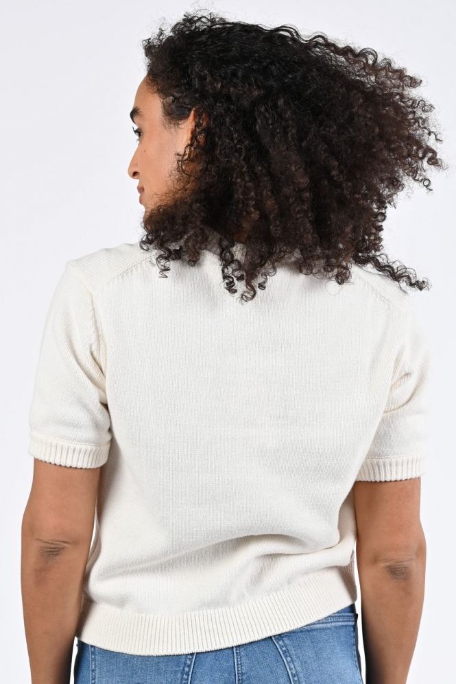 Fabienne Chapot CLTPUL17SS261009 Pull korte mouw Wit