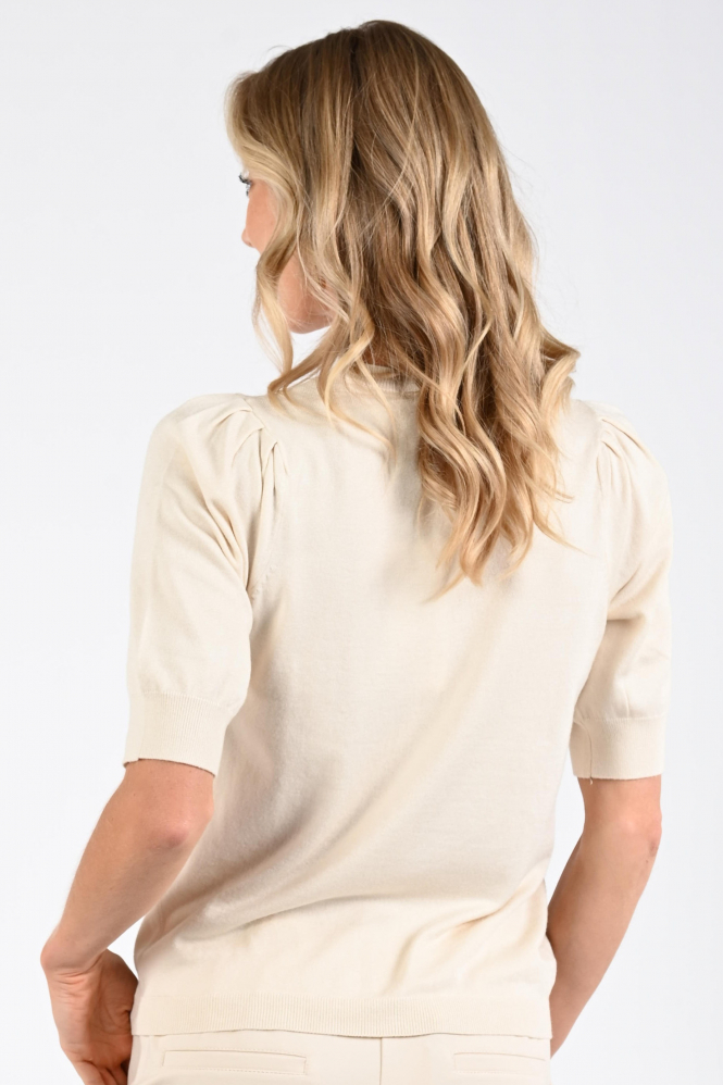 Summum Cannes-7980 Pull korte mouw Wit