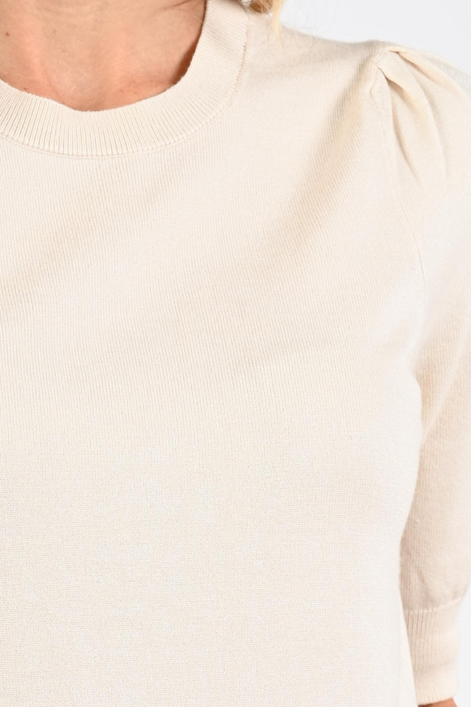 Summum Cannes-7980 Pull korte mouw Wit