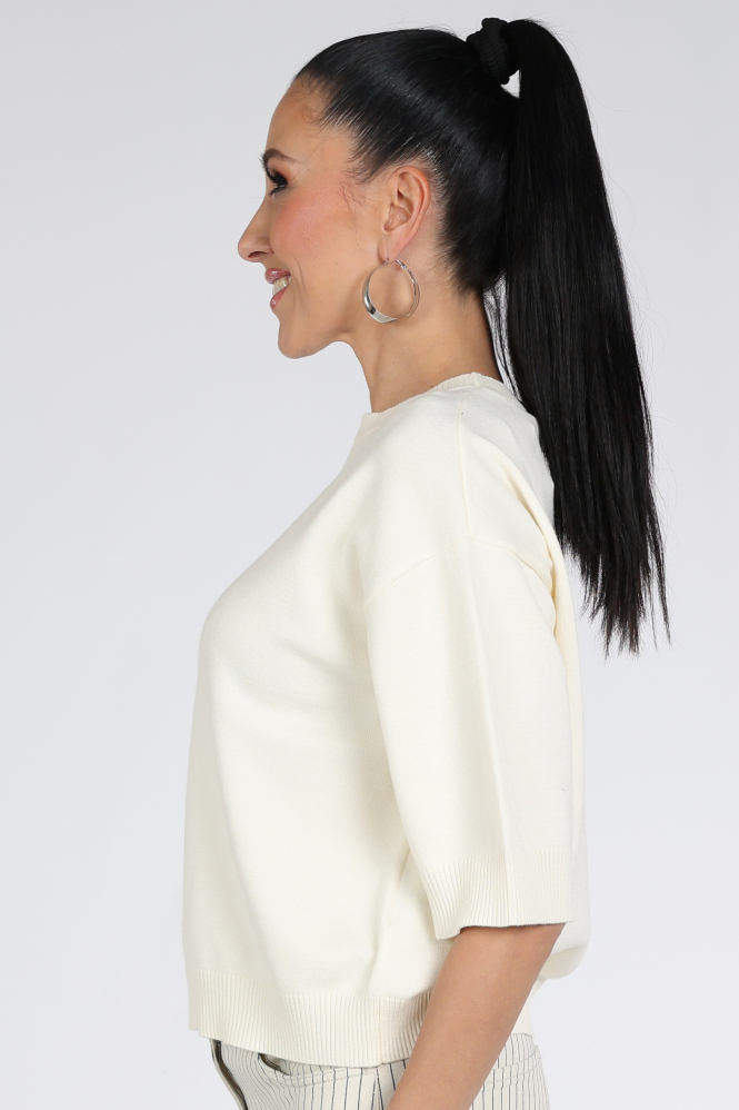 STUDIO AR by ARMA isidre Pull korte mouw Beige