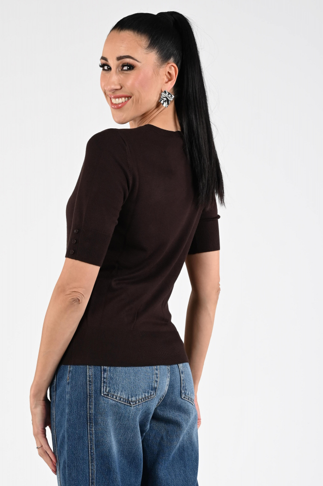 Emotions 225001 Pull korte mouw Bruin