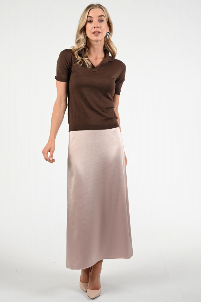 MaxMara Roncolo mm12040 Pull korte mouw Bruin