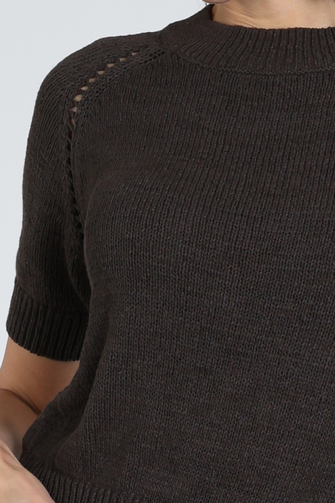 Emotions 126078 Pull korte mouw Bruin