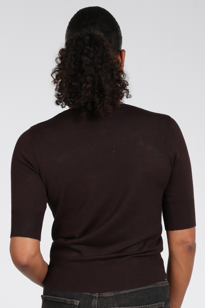 Emotions 226001 Pull korte mouw Bruin