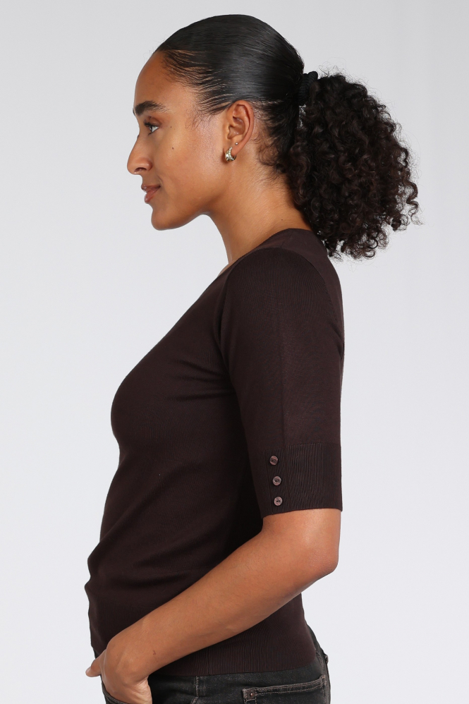 Emotions 226001 Pull korte mouw Bruin