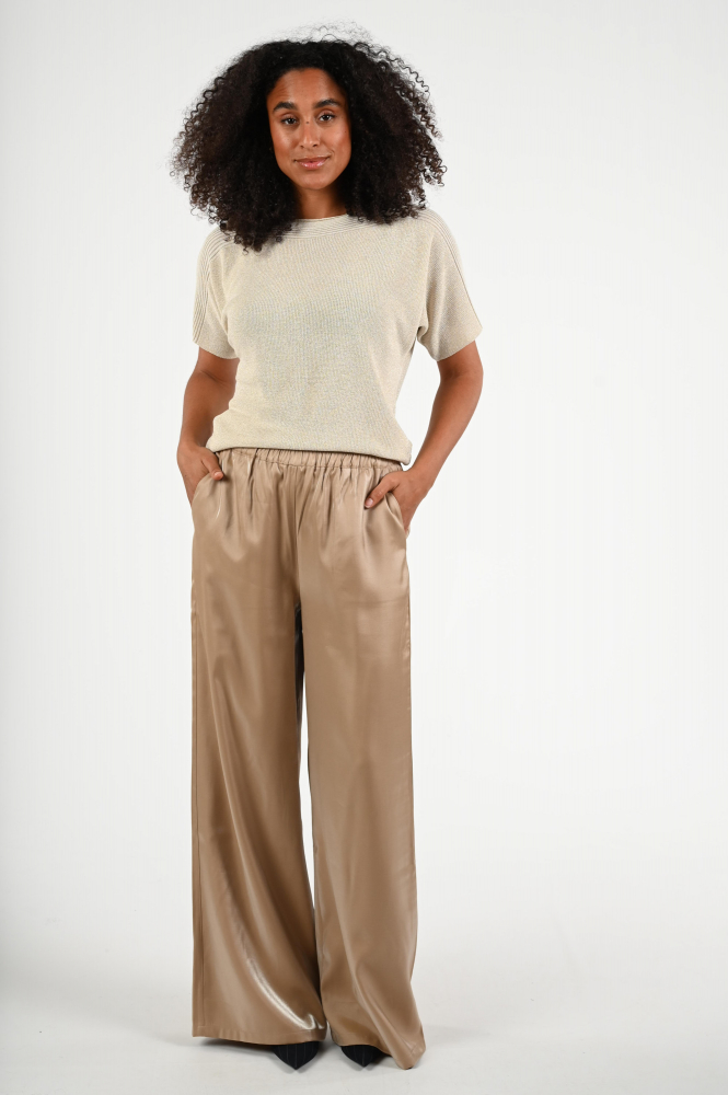 Nukus NKF01054 Pull korte mouw Beige