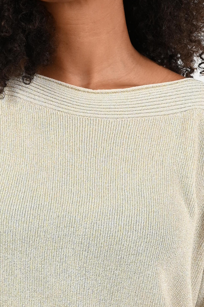 Nukus NKF01054 Pull korte mouw Beige