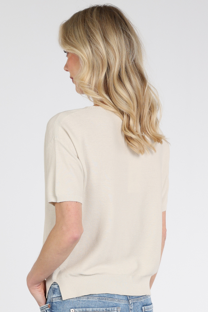 Catnoir 7597 Pull korte mouw Beige