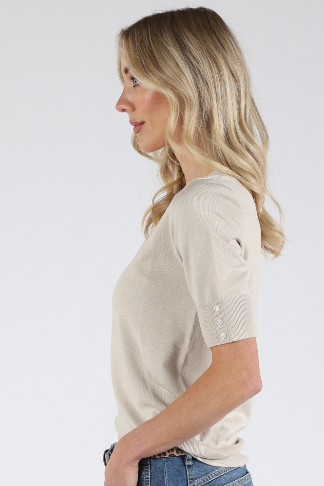 Emotions 126001 Pull korte mouw Beige