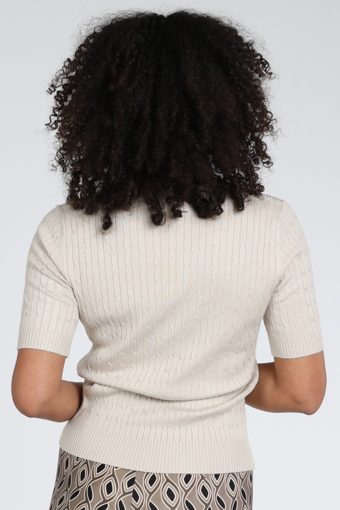 Emotions 126005 Pull korte mouw Beige