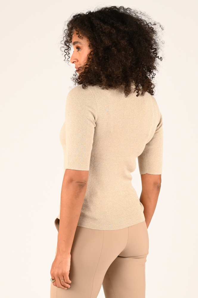 Emotions 224104 Pull korte mouw Beige