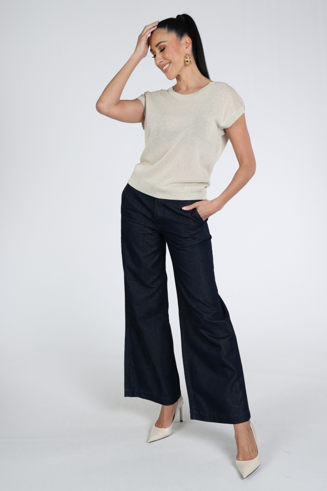 Beaumont BC81730261 Pull korte mouw Beige