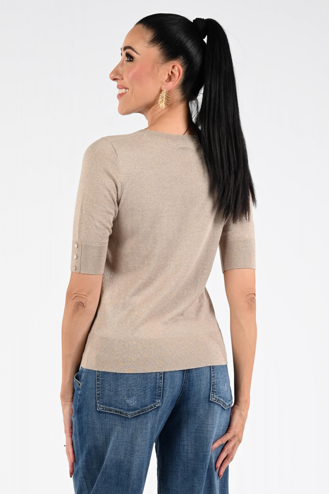 Emotions 225106 Pull korte mouw Bruin