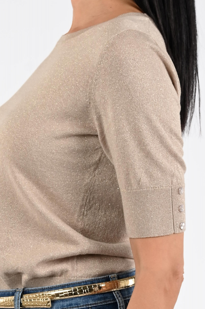 Emotions 225106 Pull korte mouw Bruin