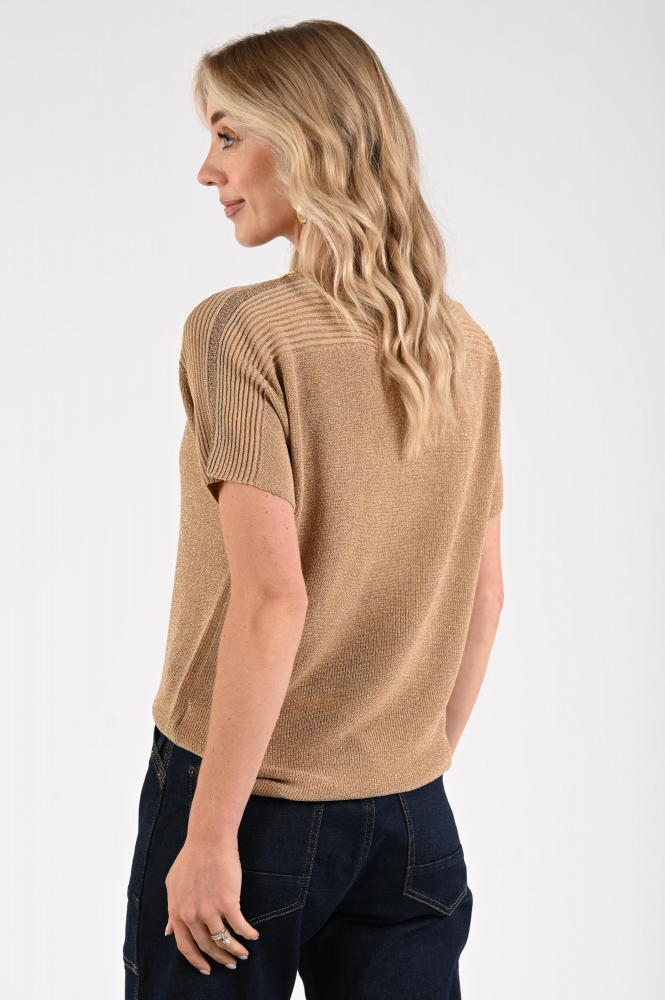 Nukus NKF01054 Pull korte mouw Bruin