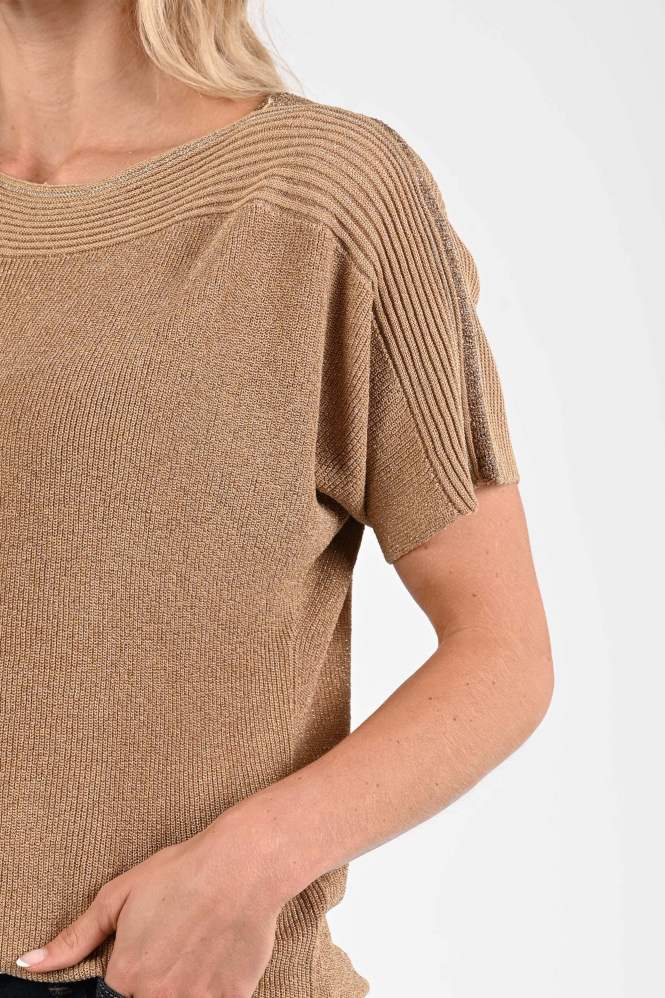 Nukus NKF01054 Pull korte mouw Bruin
