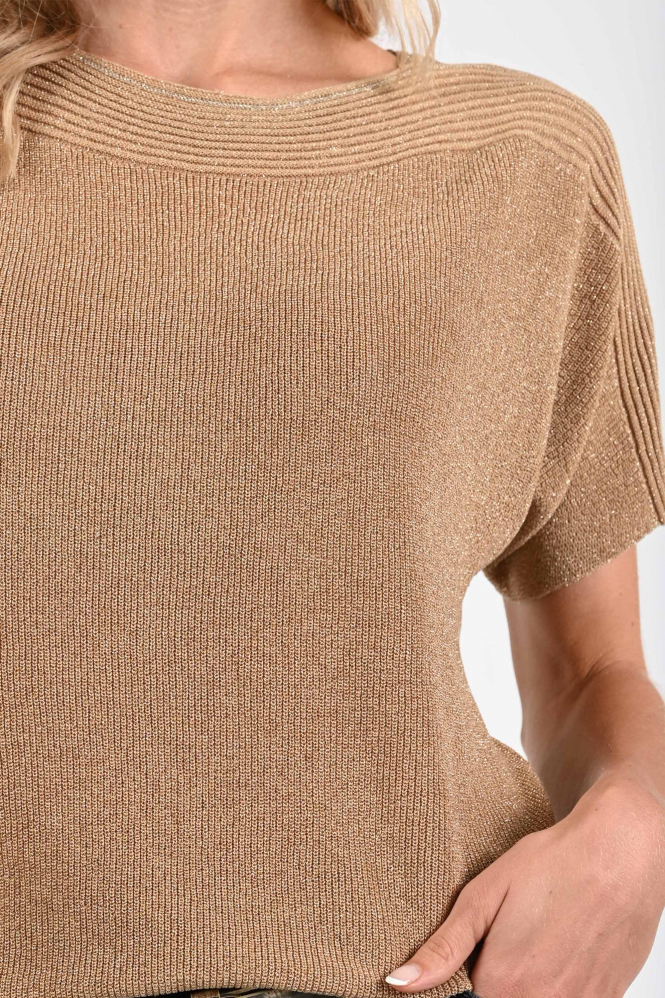 Nukus NKF01054 Pull korte mouw Bruin