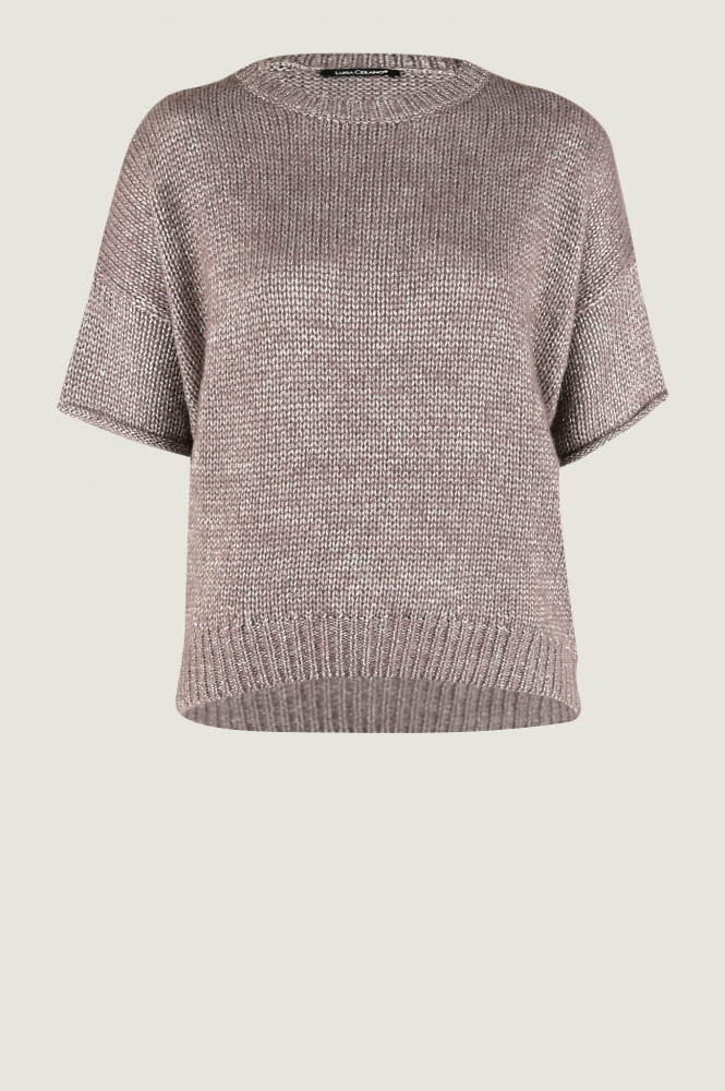 Luisa Cerano 108544-5880 Pull korte mouw Bruin